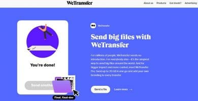 Cómo usar WeTransfer